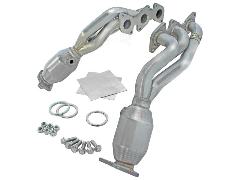 aFe 05-11 Toyota Tacoma V6-4.0L Twisted Steel 409 Stainless Steel Long Tube Header w/ Cat - DTX Performance