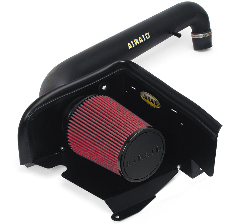 Airaid 97-06 Jeep Wrangler TJ 4.0L CAD Intake System w/ Tube (Oiled / Red Media) - DTX Performance