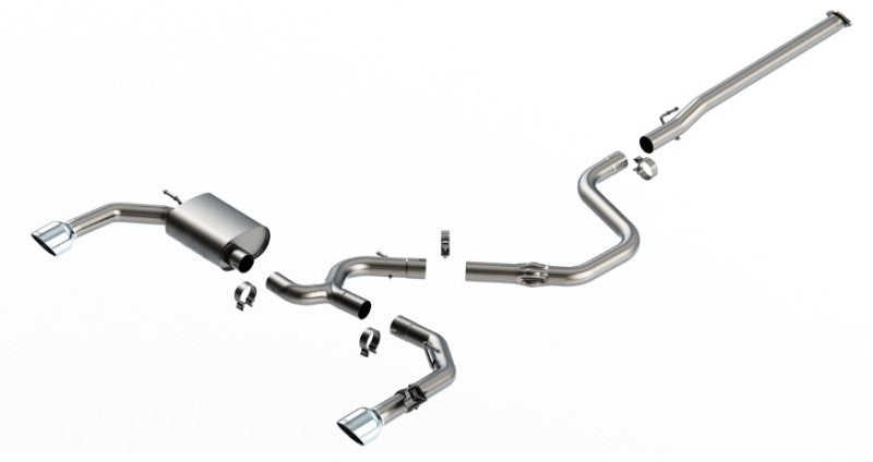 Borla 22-23 Hyundai Elantra N 2.0L 4 CYL. Turbo AT/MT ATAK Catback Exhaust Bright Chrome - DTX Performance