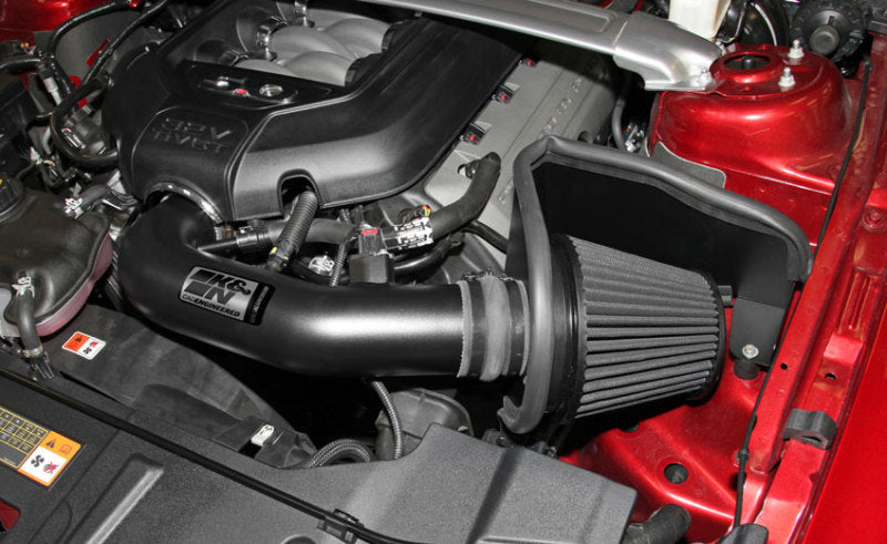 K&N 11-14 Ford Mustang GT 5.0L V8 Black Performance Intake Kit - DTX Performance