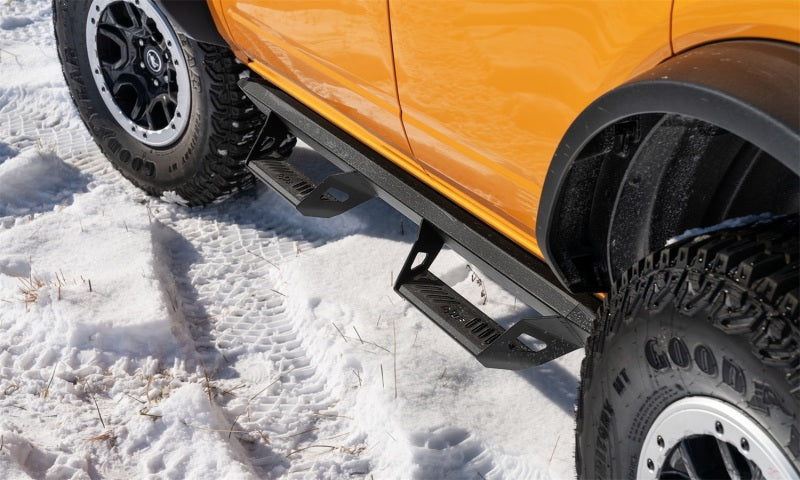 N-Fab 21-22 Ford Bronco 2 Door Predator PRO Step System - Wheel 2 Wheel - Tex. Black - DTX Performance