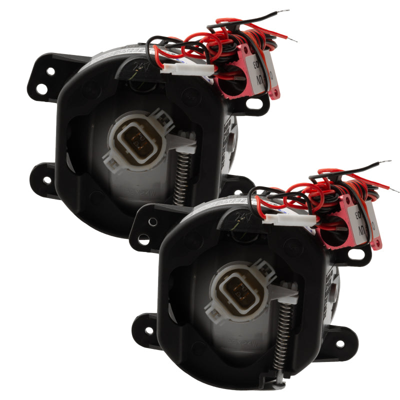 Oracle Lighting 10-15 Jeep Wrangler JK Pre-Assembled LED Halo Fog Lights -Red - DTX Performance