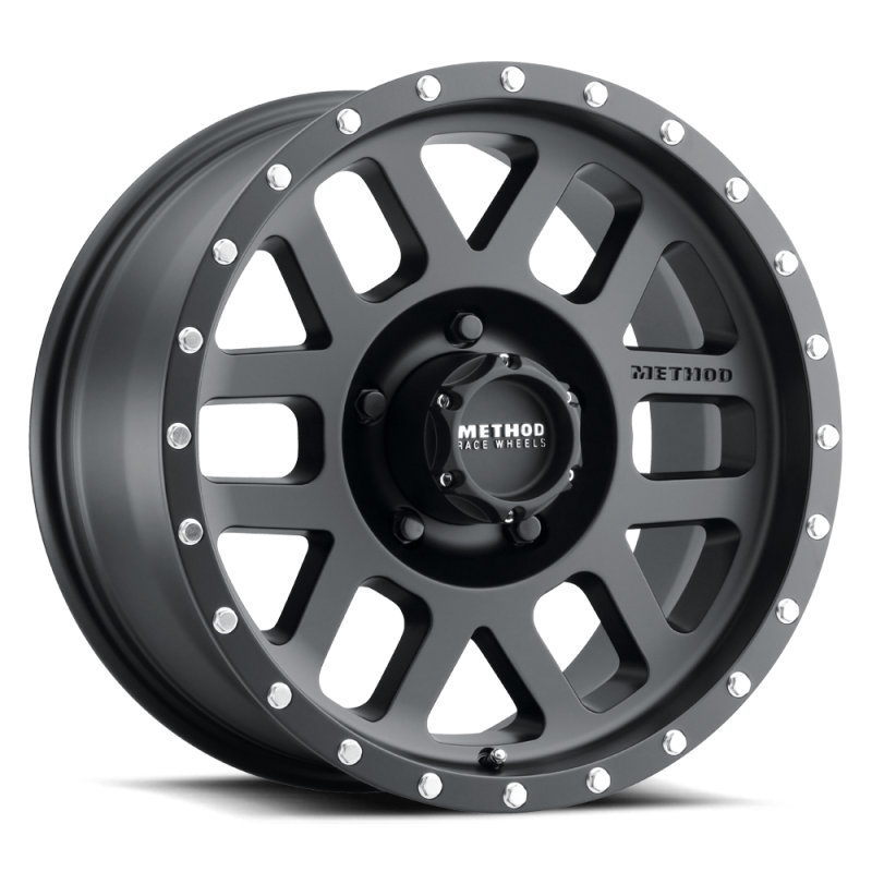 Method MR306 Mesh 18x9 -12mm Offset 5x5 94mm CB Matte Black Wheel - DTX Performance