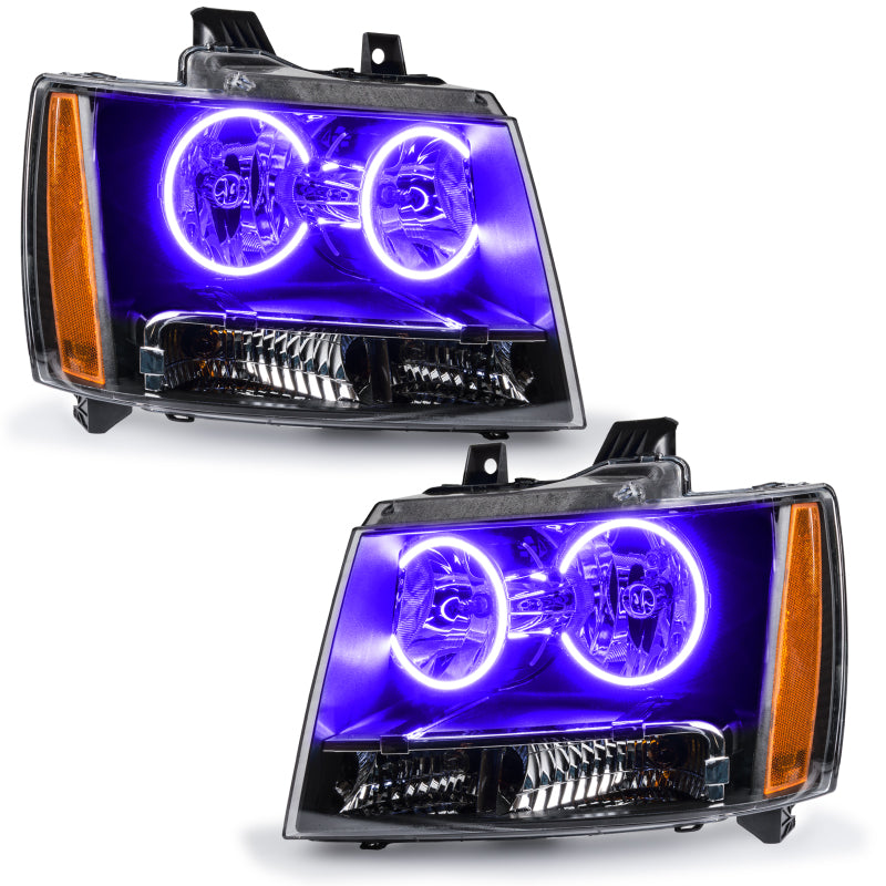 Oracle Lighting 07-14 Chevrolet Suburban Pre-Assembled LED Halo Headlights -UV/Purple - DTX Performance