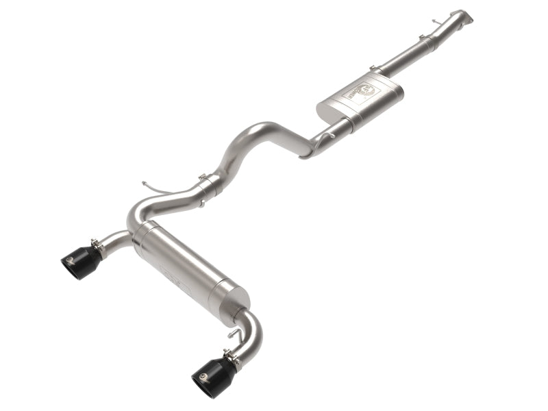 aFe Vulcan 3in 304 SS Cat-Back Exhaust 2021 Ford Bronco L4-2.3L (t)/V6-2.7L (tt) w/ Black Tips - DTX Performance