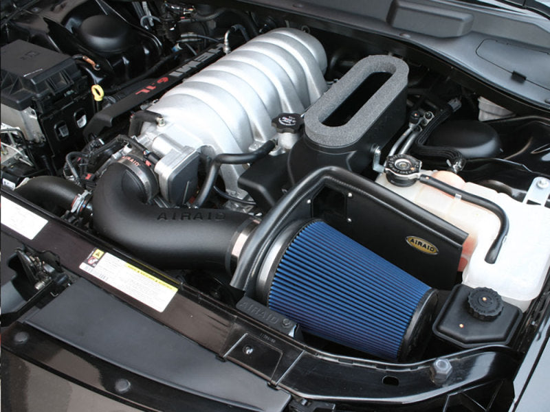 Airaid 06-10 Dodge Charger / 08 Magnum SRT8 6.1L Hemi CAD Intake System w/ Tube (Dry / Blue Media) - DTX Performance