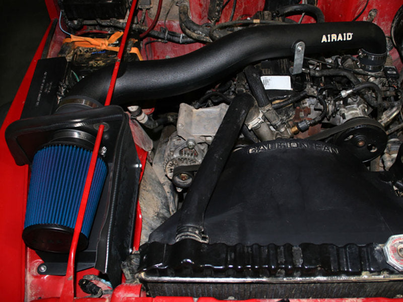 Airaid 97-02 Jeep Wrangler 2.5L CAD Intake System w/ Tube (Dry / Blue Media) - DTX Performance