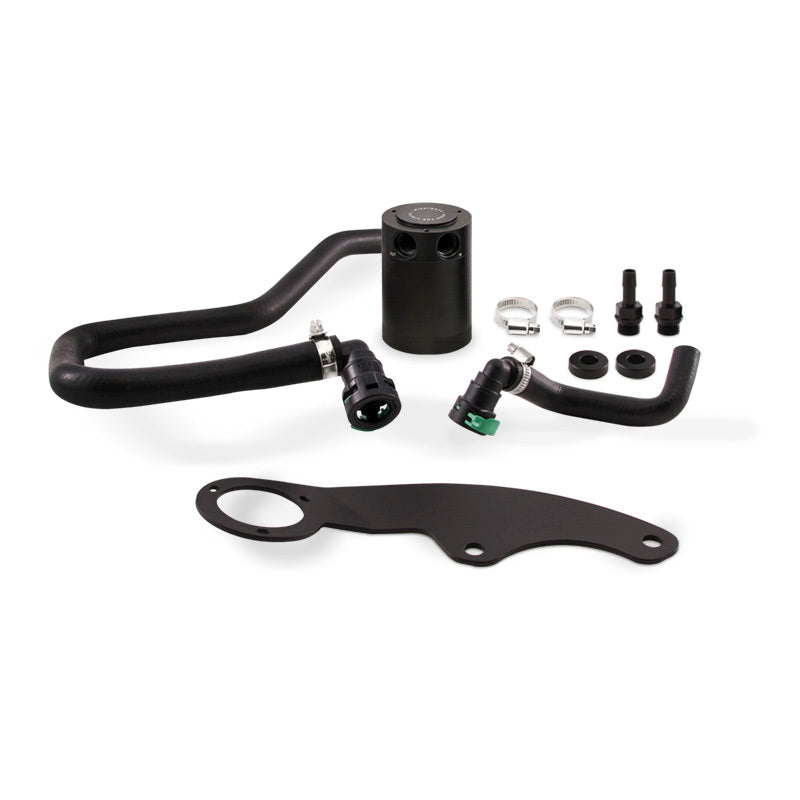 Mishimoto 11-14 Ford Mustang GT Baffled Oil Catch Can Kit - Black - DTX Performance