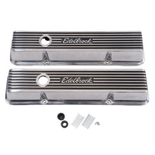 Load image into Gallery viewer, Edelbrock Valve Cover Elite II Series Chevrolet 1959-1986 262-400 CI V8 Tall Polished - DTX Performance