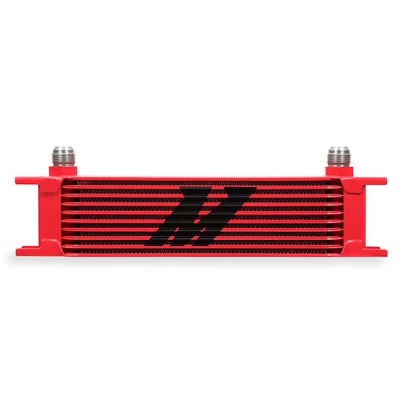 Mishimoto Universal 10 Row Oil Cooler - Red - DTX Performance