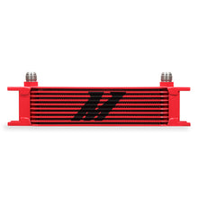 Load image into Gallery viewer, Mishimoto Universal 10 Row Oil Cooler - Red - DTX Performance