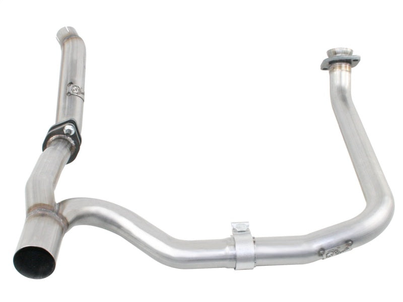 aFe Twisted Steel Delete Down-Pipe and Y-Pipe 2 to 2-1/2in Alum Steel Exhaust 12-16 Jeep Wrangler - DTX Performance