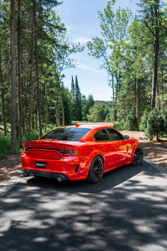 MBRP 17-21 Charger 5.7L/6.2L/6.4L 3in Race Profile Cat-Back w/Dual Carbon Fiber Tips T304 SS Exhaust - DTX Performance