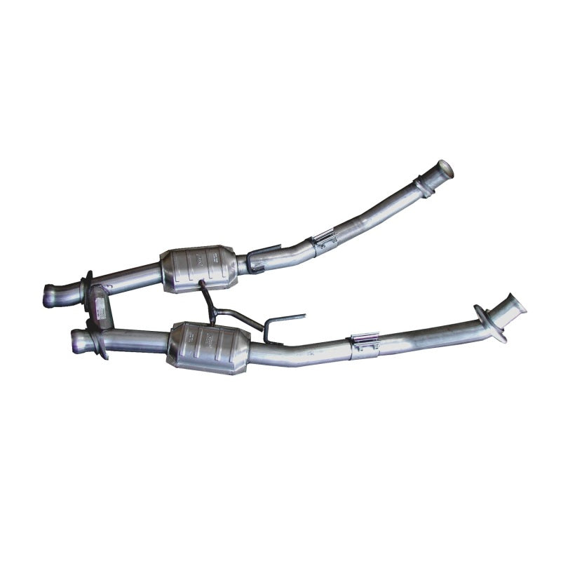 BBK 94-95 Mustang 5.0 High Flow H Pipe With Catalytic Converters - 2-1/2 - DTX Performance