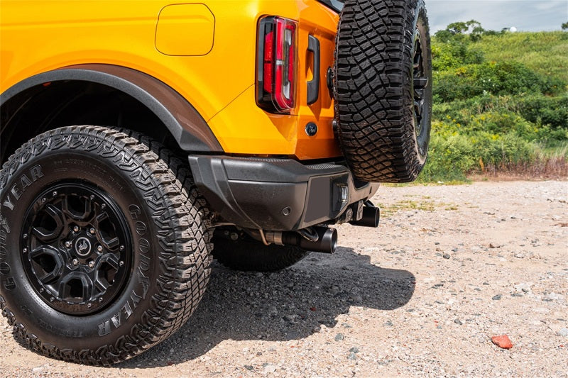 Corsa 21-22 Ford Bronco 2.3L 2-Door 2.75in Cat-Back Dual Rear Exhaust w/4in Straight-Cut Polish Tips - DTX Performance