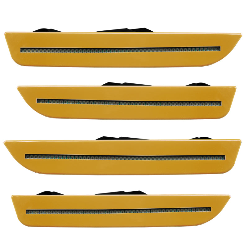 Oracle 10-14 Ford Mustang Concept Sidemarker Set - Tinted - Amber Gold Metallic (GQ) - DTX Performance