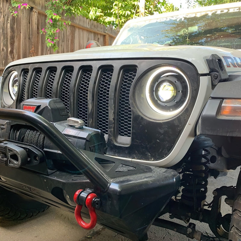 Oracle Oculus Bi-LED Projector Headlights for Jeep JL/Gladiator JT - Matte Black - 5500K - DTX Performance