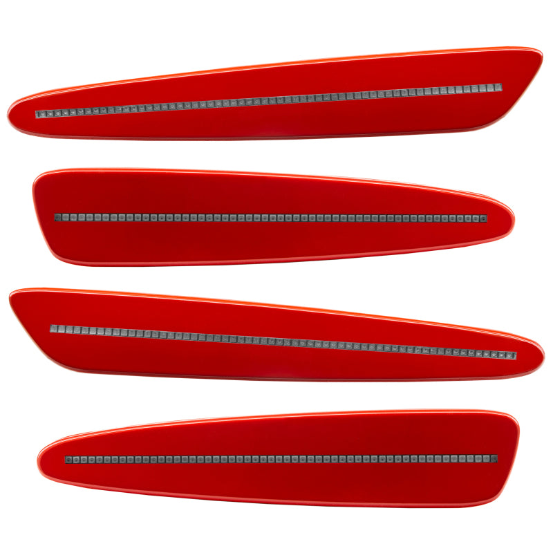 Oracle 05-13 Chevrolet Corvette C6 Concept Sidemarker Set - Clear - Cobalt Red (27U) - DTX Performance