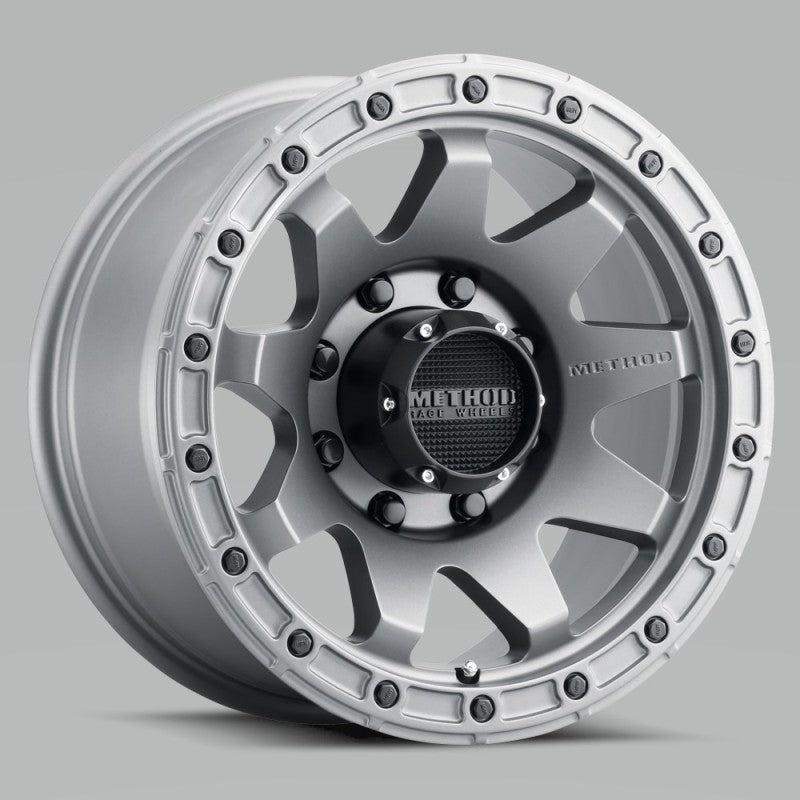 Method MR317 18x9 +18mm Offset 8x6.5 130.81mm CB Matte Titanium Wheel - DTX Performance