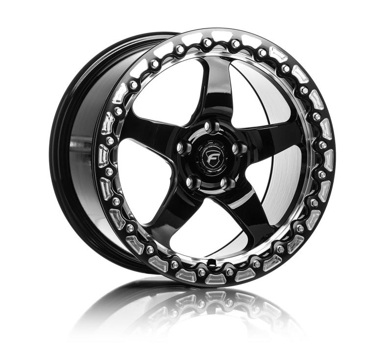 Forgestar D5 Beadlock 17x10 / 5x115 BP / ET30 / 6.6in BS Gloss Black Wheel - DTX Performance