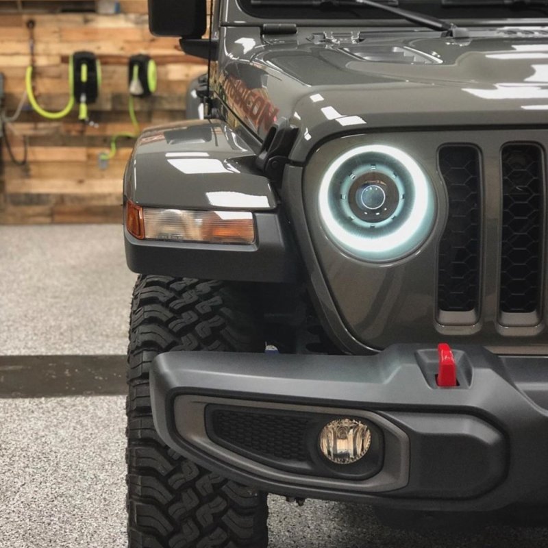 Oracle Oculus Bi-LED Projector Headlights for Jeep JL/Gladiator JT - Graphite Metallic - 5500K - DTX Performance