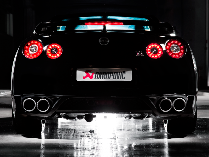 Akrapovic 08-17 Nissan GT-R Slip-On Line (Titanium) (Req. Tips) - DTX Performance