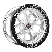 Load image into Gallery viewer, Weld S76 17x10 / 5x115 BP / 6.7 BS Polished Wheel (High Pad) - Black Single Beadlock - DTX Performance