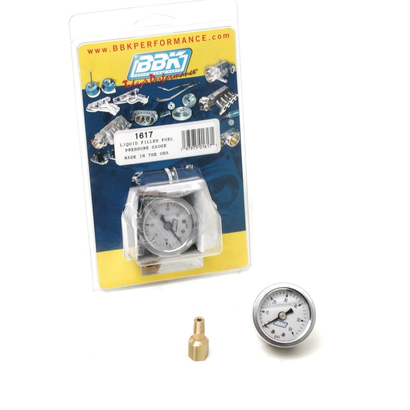 BBK Liquid Filled EFI Fuel Pressure Gauge 0-60 PSI - DTX Performance