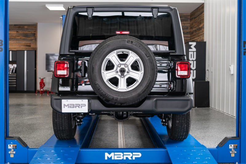 MBRP 18-20 Jeep Wrangler JL 2.5in Single Rear Exit Cat Back Exhaust - T304 - DTX Performance