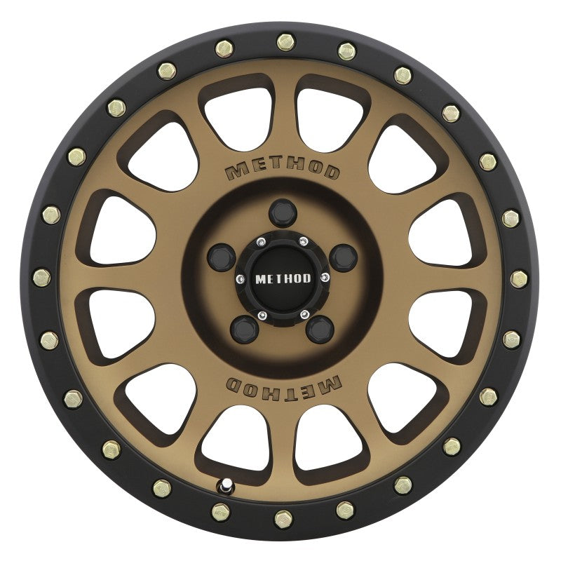 Method MR305 NV 18x9 0mm Offset 5x150 116.5mm CB Method Bronze/Black Street Loc Wheel - DTX Performance