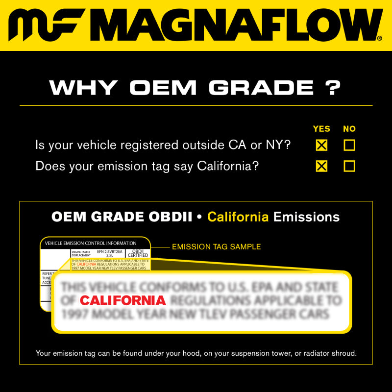 MagnaFlow 11-12 Ram 2500/3500 6.7L Front Direct Fit Stainless Catalytic Converter - DTX Performance