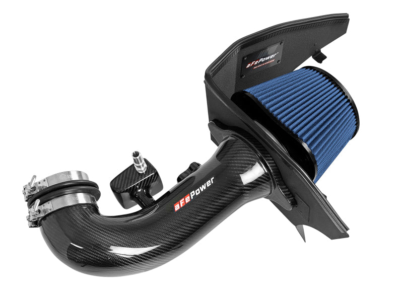 aFe 19-20 GM Trucks 5.3L/6.2L Track Series Carbon Fiber Cold Air Intake System With Pro 5R Filters - DTX Performance