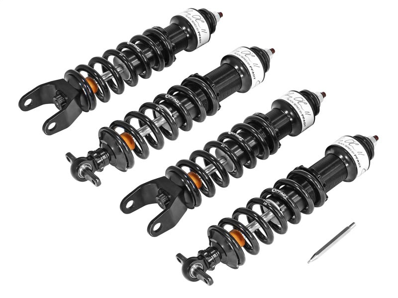 aFe Control Johnny OConnell Black Series Single Adjustable Coilover System; Chevy Corvette (C5/C6) - DTX Performance