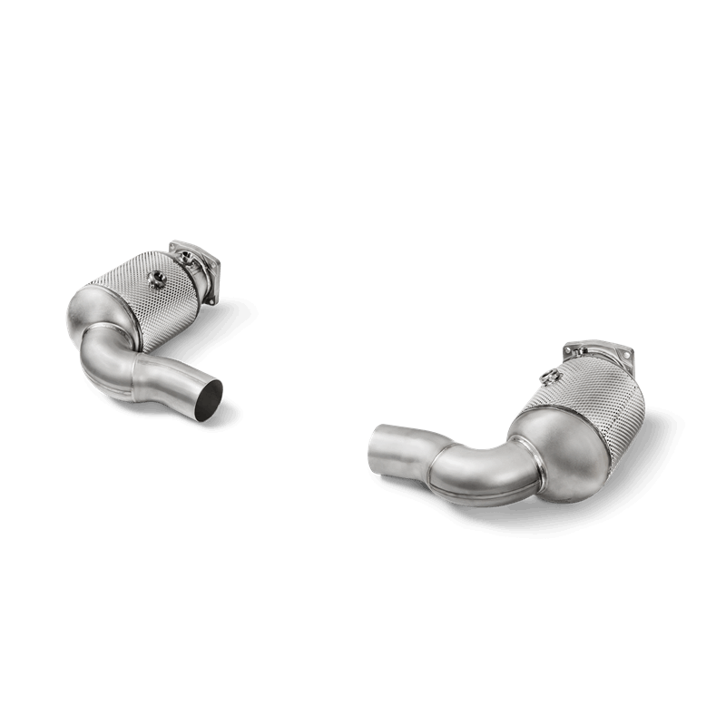 Akrapovic 16-17 Porsche 911 Turbo/Turbo S (991.2) Link Pipe Set w/ Cat (SS) - DTX Performance