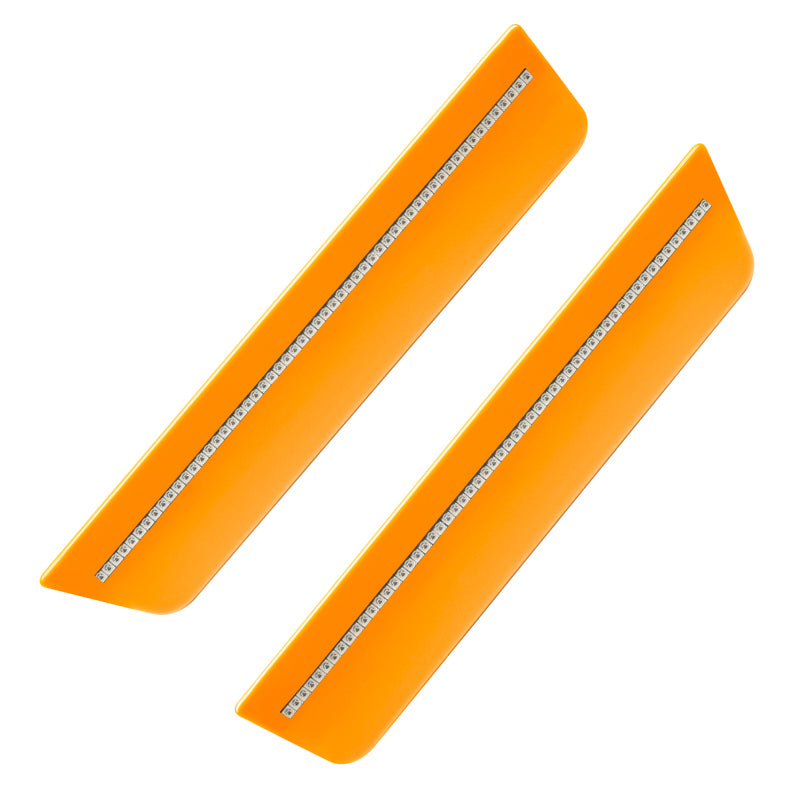 Oracle 11-14 Dodge Charger Concept Sidemarker Set (Rear Only) - Clear - Header Orange (KL4PL4) - DTX Performance