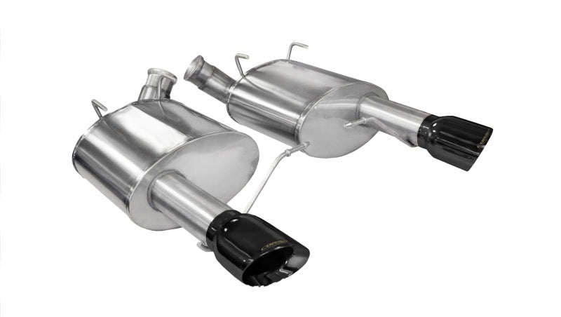 Corsa 11-14 Ford Mustang GT/Boss 302 5.0L V8 Black Xtreme Axle-Back Exhaust - DTX Performance