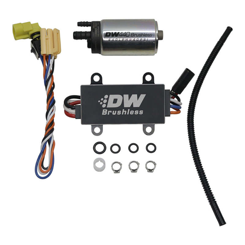 DeatschWerks DW440 440lph Brushless Fuel Pump w/+C102 Controller w/ Install Kit 14-19 Chevy Corvette - DTX Performance