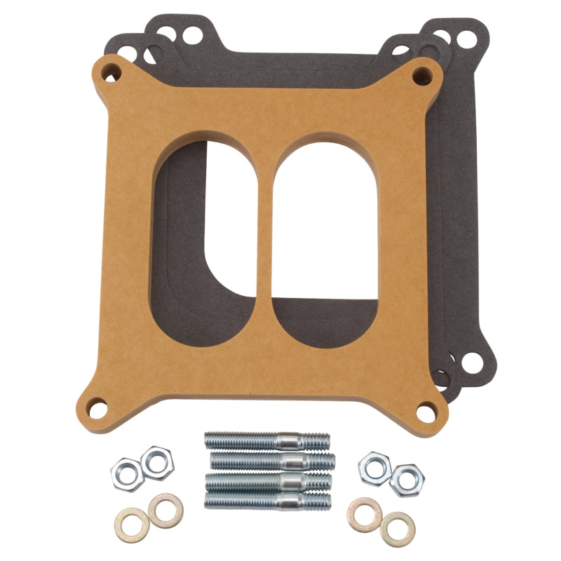 Edelbrock 1/2-Inch DIVided Wood Spac - DTX Performance