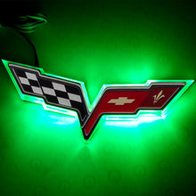 Load image into Gallery viewer, Oracle Chevrolet Corvette C6 Illuminated Emblem - Dual Intensity - Green - DTX Performance