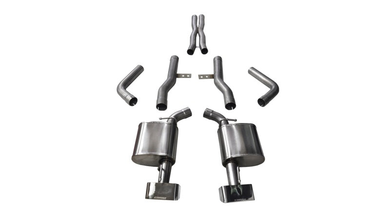 Corsa 15-16 Dodge Challenger SRT / Scat Pack / R/T 6.4L Polished Xtreme Cat-Back Exhaust - DTX Performance