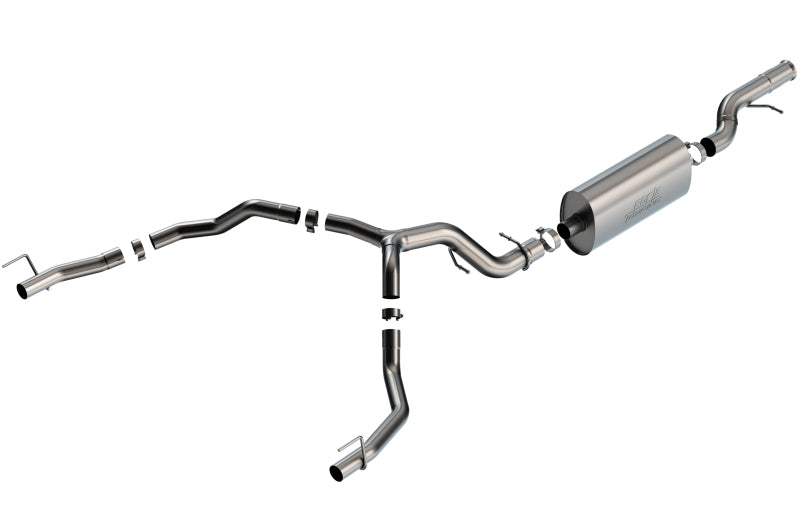 Borla 21-22 Cadillac Escalade 6.2L V8 2/4WD 4DR Touring Cat-Back Exhaust w/ Factory Bezel Tips - DTX Performance