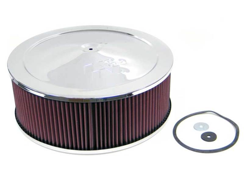 K&N 5-1/8in / 14in X 5.12in H / 7/8in Drop Base Air Cleaner Assembly - DTX Performance