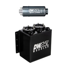 Load image into Gallery viewer, DeatschWerks 2.5L Modular Surge Tank (Incl. 1 DW250iL In-Line Fuel Pump) - DTX Performance