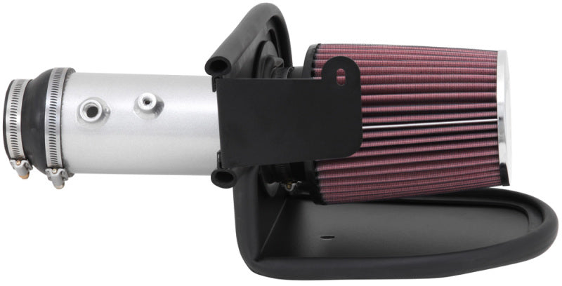 K&N 13-14 Honda Accord 3.5L V6 69 Series Typhoon Air Intake System - Silver Cold Air Intake Kit - DTX Performance