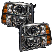 Load image into Gallery viewer, Oracle Lighting 07-13 Chevrolet Silverado Pre-Assembled LED Halo Headlights (Round Style) - Green - DTX Performance