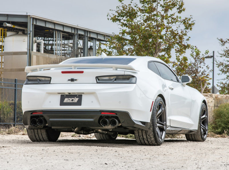 Borla 17-18 Chevrolet Camaro ZL1 6.2L V8 Atak Catback Exhaust w/ Dual Mode Valves CF Black Anod - DTX Performance