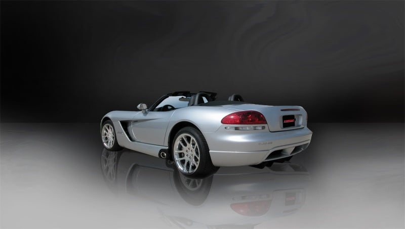 Corsa 03-10 Dodge Viper 8.3L Polished Sport Cat-Back Exhaust (2.5in Inlet for Use w/ Stock Conv.) - DTX Performance