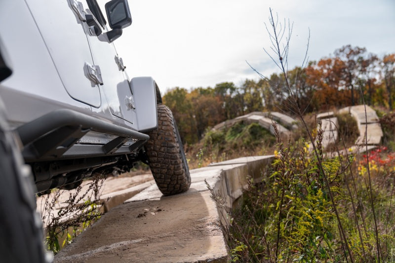 N-Fab Trail Slider Steps 2020 Jeep Wrangler Gladiator JT 4 Door All Beds - SRW - Textured Black - DTX Performance