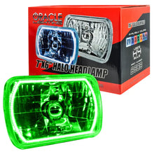 Load image into Gallery viewer, Oracle Pre-Installed Lights 7x6 IN. Sealed Beam - Green Halo - DTX Performance