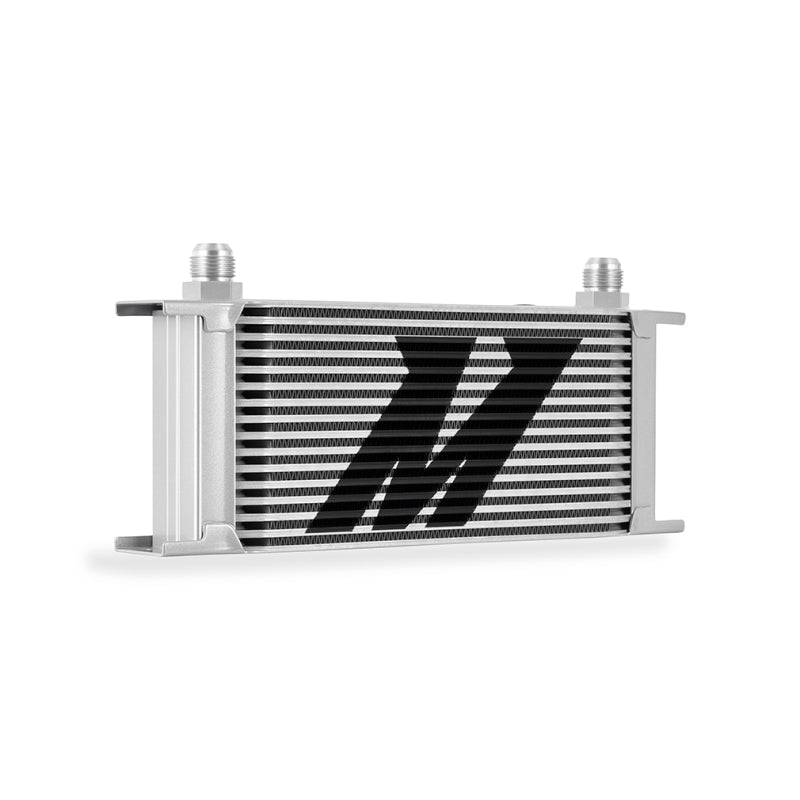 Mishimoto Universal Thermostatic Oil Cooler Kit 16-Row Silver - DTX Performance